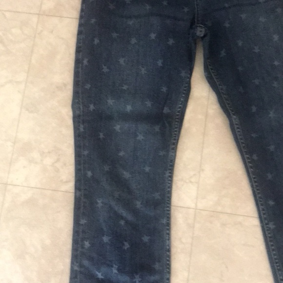 H & M Star Print Skinny Jeans 32 - Picture 2 of 6